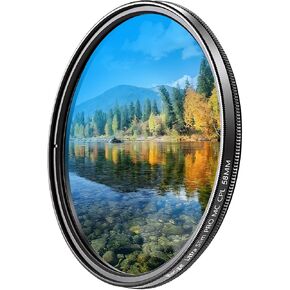 Haoge 40.5mm MC CPL Multicoated Circular Polarizer Polarizing Lens Filter for Sony Alpha a6500 a6300 a6000 a5000 a5100 NEX 5 6 Mirrorless Camera SLR with 16-50mm SELP1650 Lens in Kuwait