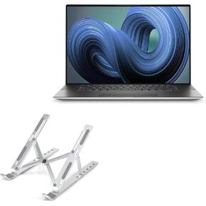 حامل وحامل BoxWave متوافق مع Dell XPS 17 (9720) - حامل QuickSwitch صغير الحجم، حامل قابل للطي متعدد الزوايا قابل للطي - فضي معدني in Kuwait