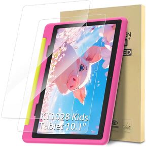 2-Pack Screen Protector Compatible with Gleeso KT1028 Kids Tablet 10.1", Tempered Glass Clear Film, Anti-Scratch, 9H Hardness, Easy Installation in Saudi Arabia