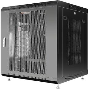 Sysracks 12U Networking Cabinet 24-inch Depth Server Rack Locking Network Enclosure with Fan, Power Strip, Shelf, Feet, Dust-Tight Cable Entries and Other Accessories in Saudi Arabia