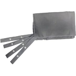 Disc-O-Bed L/XL Cot Sheet for Portable Folding Bed Systems and Camping, Grey in Kuwait