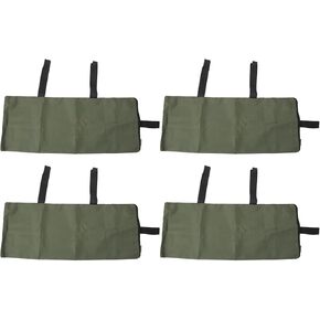 4pcs Flood Water Barrier Sand Bags Thickened Flood Prevention Sandbags for Flood Control 600D Oxford Cloth Canvas Green (Zipper Closure) in Kuwait