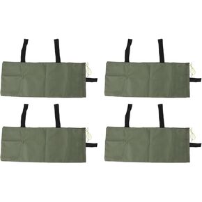 4pcs Flood Water Barrier Sand Bags Thickened Flood Prevention Sandbags for Flood Control 600D Oxford Cloth Canvas Green (Drawstring Closure) in Kuwait