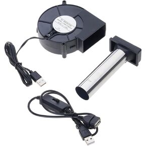 9733 5V Outdoor Barbecue Airflows Boosters Three Speed USB Blower Fan Suitable for Firewood Stove and Camping Essential Centrifugal Turbocharged Blower in Kuwait