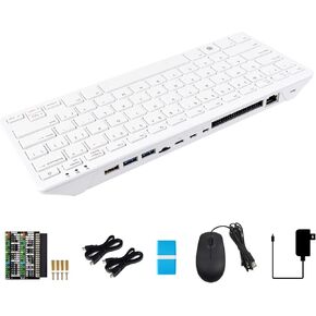 مضيف لوحة المفاتيح KLAYERS Pi 500 - تصميم أمريكي، تصميم مضغوط مع RPi 5 مدمج، معالج ARM رباعي النواة 64 بت، وحدة تحكم RP1 I/O، مخرج مزدوج 4K، مشتت حراري من الألومنيوم مدمج in Kuwait