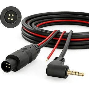 كابل تمديد الكاميرا الخلفية 4-Pin جاك 2.5 مم لـ G840S/G930/G850/G900PRO/i07/i17/T10 Plus/F150 Dash Cam كابل خلفي احتياطي سلك تمديد الكاميرا (21FT) in Kuwait