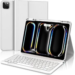 حافظة لوحة مفاتيح WINCHKING لجهاز iPad Pro 13 بوصة (M4) 2024، لوحة مفاتيح لاسلكية مغناطيسية قابلة للفصل، غطاء واقٍ ذكي لجهاز iPad مع حامل أقلام لجهاز iPad Pro 13 بوصة (M4)، رمادي فاتح in Kuwait