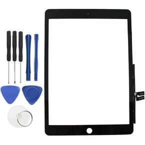 قطعة بديلة لمحول رقمي لشاشة تعمل باللمس لجهاز iPad الجيل السابع مقاس 10.2 بوصة A2197 A2198 A2200 أسود in Kuwait