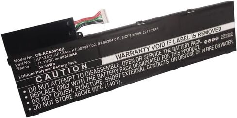 بطارية بديلة لجهاز Ace'r 2217-2548,3ICP7/67/90,AP12A3i,AP12A4i,BT.00304.011,KT.00303.002,4850 مللي أمبير in Kuwait