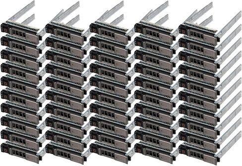 50 Pack Hard Drive Bracket NRX7Y 0NRX7Y SSD Caddy 2.5 Hard Drive Tray Caddy Compatible with Dell PowerEdge M610 M810 M510 M420 M520 M620 M820 M630 M830 VRTX Server in Kuwait