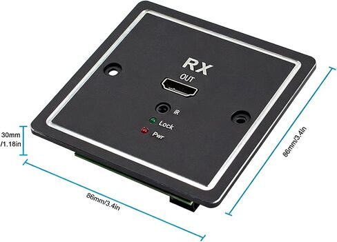 1080P Over Ethernet Extender Set with Wall Mount Plates Wall Outlet Extender for Laptop Signals Extension in Kuwait