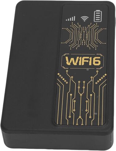 Pomya 4G LTE Portable WiFi Hotspot for Travel Europe, 300Mbps 2.4GHz Mobile Hotspot Router with SIM Card Slot, Supports Up to 10 Devices, 10000mAh Battery (Black) in Kuwait