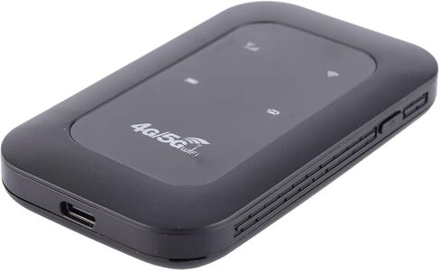 MINI WRIFI 4G LTE محمول واي فاي، نقطة واي فاي محمولة خفيفة 4G، تقبل 10 أجهزة لمسافري الأعمال في السيارات، أسود in Kuwait