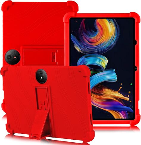حافظة كمبيوتر لوحي ATOOZ لجهاز TCL NXTPAPER 11 Plus 2025 (9469X) مع حامل للكمبيوتر الشخصي حافظة أطفال من السيليكون الناعم لجهاز TCL NXTPAPER 11 Plus 11.5 بوصة (أسود) in Kuwait