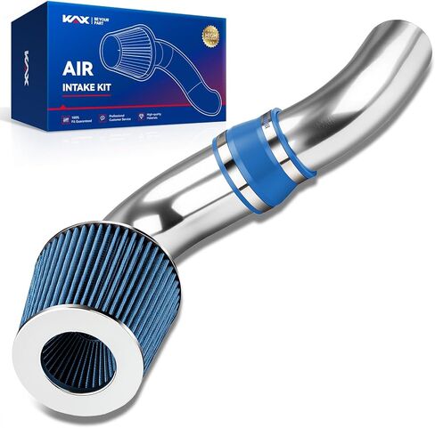 Kax 3 Inch Cold Air System System Kit Placeming لـ Buick Lesabre 2000-2005 ، Park Avenue 1997-2005 ، Regal 1997-2004 ، Chevy Impala 2000-2005 ، Monte Carlo 1998-2005 3.8L V6 ، High Performance ، Black ، Black in Kuwait