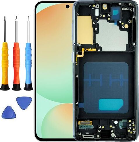 لاستبدال شاشة Samsung Galaxy S21 لاستبدال شاشة Samsung S21 4G / 5G مع إطار SM-G991U1 SM-G991A SM-G991W SM-G991B/DS SM-G991N شاشة LCD تعمل باللمس in Kuwait