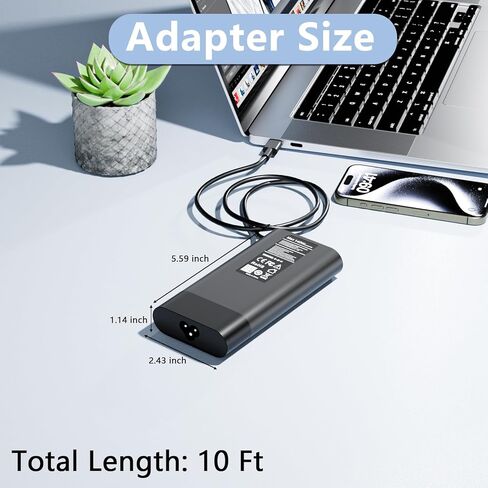 شاحن USB C بقدرة 140 وات متوافق مع جهاز الكمبيوتر المحمول HP ZBook 8 G1i 16، ومحطة العمل المحمولة ZBook Ultra G1a Next Gen AI المحمولة، وOmen Transcend Laptop 14-fb0000، وSpectre x360 16-aa0000 سلك الطاقة in Kuwait