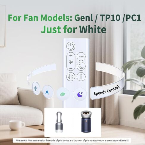 بديل جديد لجهاز التحكم عن بعد لمروحة Dyson Purifier Cool Gen1 Gen1 TP10 - فقط للون الأبيض in Kuwait