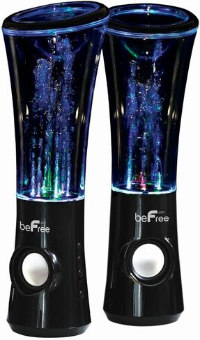 beFree Sound 2.1 Channel Bluetooth Multimedia LED Dancing Water Sound System,Black,BFS-Dancing Water in Saudi Arabia