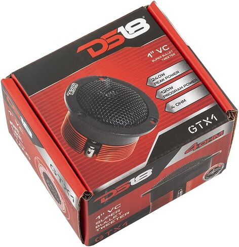 DS18 GTX1 1" Vc Die Cast Titanium Compression Neodymium Super Bullet Tweeter 240 Watts 4-Ohm-PRO Tweeters are The Best in The Pro Audio and Voceteo Market (Single) (Renewed) in Kuwait