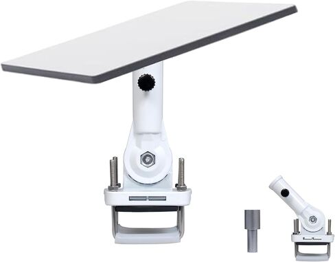 Starlink Mini Mount - Customized for Outdoors;with Connecting Pipe Adapted to Starlink Pole Mount 180° Adjustable Angle;Starlink Mini Accessories for RV,Car Roof ,Camper,Boats,Yacht (White) in Kuwait