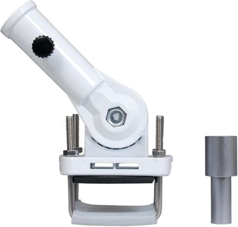 Starlink Mini Mount - Customized for Outdoors;with Connecting Pipe Adapted to Starlink Pole Mount 180° Adjustable Angle;Starlink Mini Accessories for RV,Car Roof ,Camper,Boats,Yacht (White) in Kuwait
