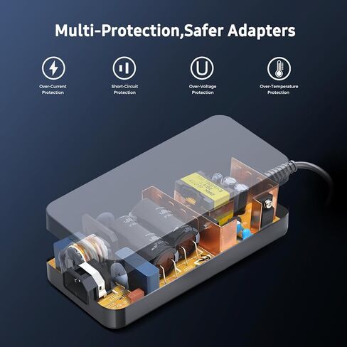 48V NVR System RLN8-410 Adapter for Lorex 4K 8ch NVR 1HDD 8PoE N841A8-Z NR818-N, Reolink RLN8-410 16CH PoE Network Video Recorder, LNR110 LNR118 Q-See QT874 QC8016 Switch Injector Power Cord in Kuwait