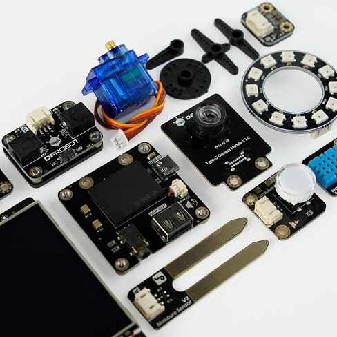 UNIHIKER M10 Python IoT Kit with 2.8" Touch Screen | All-in-One Single Board Computer Bundle with Sensors | 15 Guided AI Lessons & Plug-and-Play Interface | STEM Coding Gift for Beginners in Kuwait