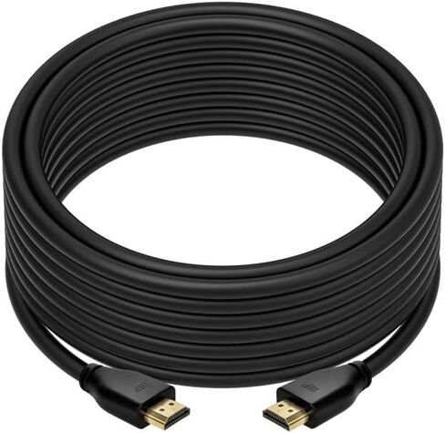 كابل HDMI فائق السرعة معتمد من Monoprice 8K - 8K60 هرتز 4K120 هرتز 48 جيجابت في الثانية HDR VRR CL2 مُصنف 25 قدم أسود in Kuwait