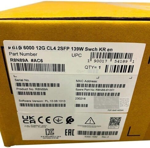 محول R8N89A 6000 12G Class4 PoE 2SFP (بديل لـ J9774A) in Kuwait