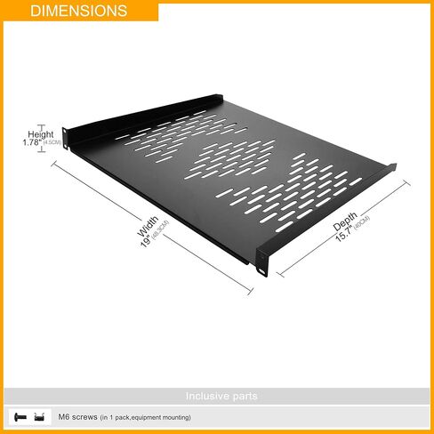 RIVECO 9U 19 بوصة رف خادم عمق قابل للتعديل 4 أعمدة بناء مع عجلات حاملة عالمية لمعدات الشبكة وأرفف حامل 16 بوصة قطعتان in Kuwait
