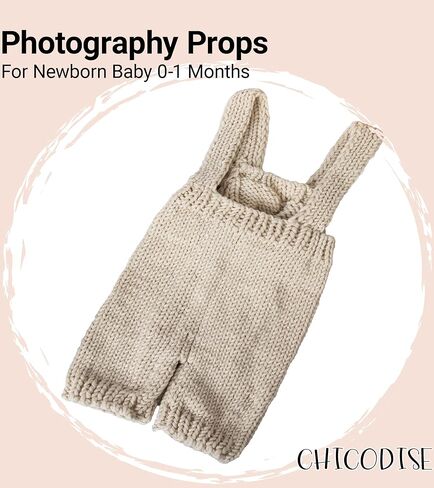Newborn Photography Props Boy Easter, Knitted Bunny Hat Romper Photoshoot Outfit,Infant Baby Boys Girls Photo Props in Kuwait