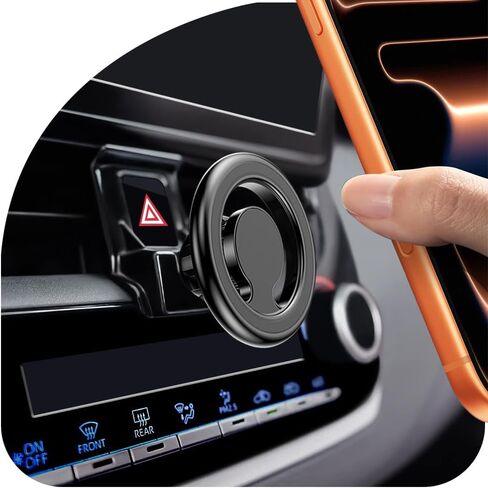 حامل هاتف السيارة، لسيارة Toyota Corolla 2024 2023 2022 2021 2020، حامل فتحة تهوية، لقوس التنقل المغناطيسي Magsafe، iPhone 17 16 15 14 13 Pro Max Air، جميع الهواتف (غير مناسبة 2019-2012) in Kuwait