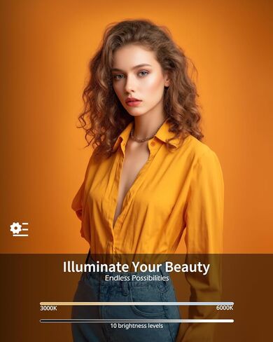 UBeesize 12’’ Overhead Ring Light for Desk with Phone Mount, LED Selfie Light with Adjustable Arm & Clamp, Dimmable Lighting for Video Recording, Zoom, Live Streaming, TikTok, YouTube in Kuwait