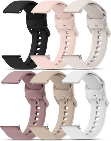 أساور ساعة ذكية Meliya Veryfit لساعة IDW13، IDW16، IDW19 الذكية، 6 قطع من سوار رياضي من السيليكون الناعم لـ Fitpolo IDW13/Woneligo W13/FITVII HM57، ENOMIR/TOOBUR/MILOUZ/Gydom/Faweio/Veryfit IDW19 in Kuwait
