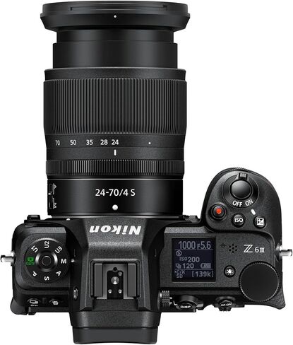 Nikon Z6 III | Nikon USA Model | Mirrorless Camera with NIKKOR Z 24-70mm f/4 S Lens + 128 GB Memory + Extra Battery + Camera Carrying Case (16pc Bundle) in Saudi Arabia