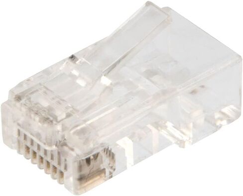 NavePoint CAT6 Ethernet RJ45 Plug، UTP، 50 حزمة، C6-8P8C، التوافق مع CE in Kuwait