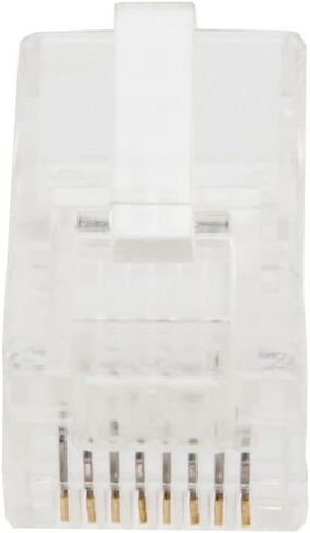 NavePoint CAT6 Ethernet RJ45 Plug، UTP، 50 حزمة، C6-8P8C، التوافق مع CE in Kuwait