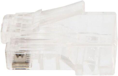 NavePoint CAT6 Ethernet RJ45 Plug، UTP، 50 حزمة، C6-8P8C، التوافق مع CE in Kuwait