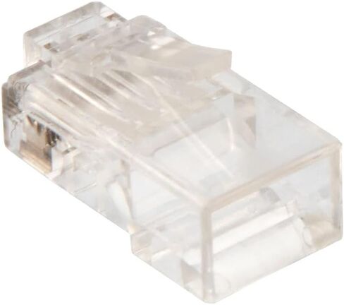 NavePoint CAT6 Ethernet RJ45 Plug، UTP، 50 حزمة، C6-8P8C، التوافق مع CE in Kuwait
