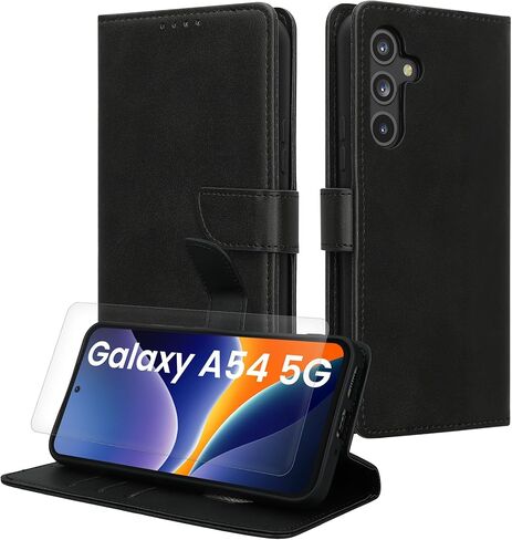 kwmobile PU Faux Leather Case Compatible with Google Pixel 10a - Wallet Case with Screen and RFID Protection - Black in Saudi Arabia