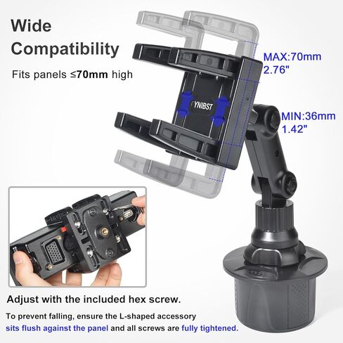 Cup Holder Mount for Icom IC-2730A TYT TH-9800D Anytone AT-588UV Transceiver Control Heads Mini Size Ham Mobile Radio in Kuwait