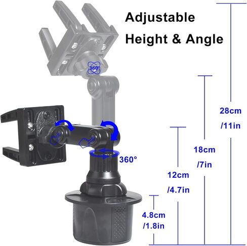 Cup Holder Mount for Icom IC-2730A TYT TH-9800D Anytone AT-588UV Transceiver Control Heads Mini Size Ham Mobile Radio in Kuwait