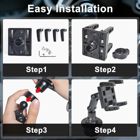 Cup Holder Mount for Icom IC-2730A TYT TH-9800D Anytone AT-588UV Transceiver Control Heads Mini Size Ham Mobile Radio in Kuwait
