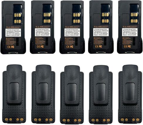 10 Pack PMNN4409 PMNN4409AR Impress 4800mAh 7.4V Li-ion Battery for XPR7550 XPR7550e XPX7580e XPR3500e XPR3300e XPR3500 XPR3300 APX4000 APX1000 Portable Radio PMNN4489B PMNN4491C PMNN4491A PMNN4493A in Kuwait