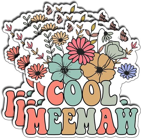 (3Pcs) Best Mimi Ever Sticker Floral Vinyl Decal for Laptop Water Bottle Journal Scrapbook Tumbler Phone Tablet Decorative Gifts for Grandma Memaw Mothers Family Women Appreciation Aesthetic 2.5"x3" in Kuwait