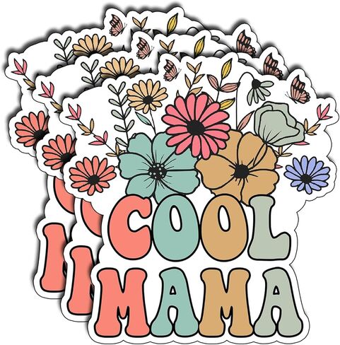 (3Pcs) Best Mimi Ever Sticker Floral Vinyl Decal for Laptop Water Bottle Journal Scrapbook Tumbler Phone Tablet Decorative Gifts for Grandma Memaw Mothers Family Women Appreciation Aesthetic 2.5"x3" in Saudi Arabia
