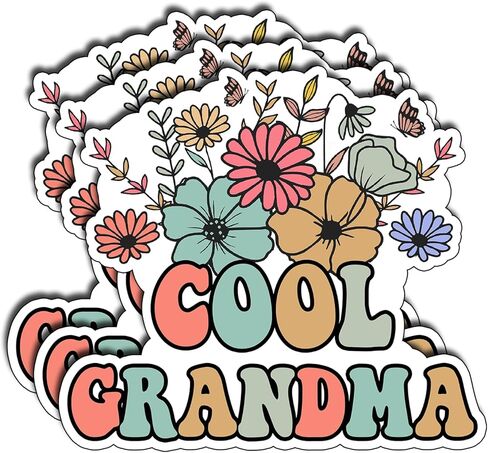 (3Pcs) Best Mimi Ever Sticker Floral Vinyl Decal for Laptop Water Bottle Journal Scrapbook Tumbler Phone Tablet Decorative Gifts for Grandma Memaw Mothers Family Women Appreciation Aesthetic 2.5"x3" in Saudi Arabia