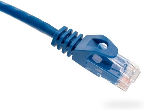 Cat6 Ethernet Patch Cable Black 100ft, 550MHZ UTP 24 AWG Bare Copper Molded Snagless Ferrari Boot Network Patch Cable with Connector – High-Speed Internet Cable LAN Wire for Computer Networks in Saudi Arabia