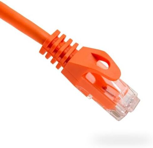 Cat6 Ethernet Patch Cable Black 100ft, 550MHZ UTP 24 AWG Bare Copper Molded Snagless Ferrari Boot Network Patch Cable with Connector – High-Speed Internet Cable LAN Wire for Computer Networks in Saudi Arabia